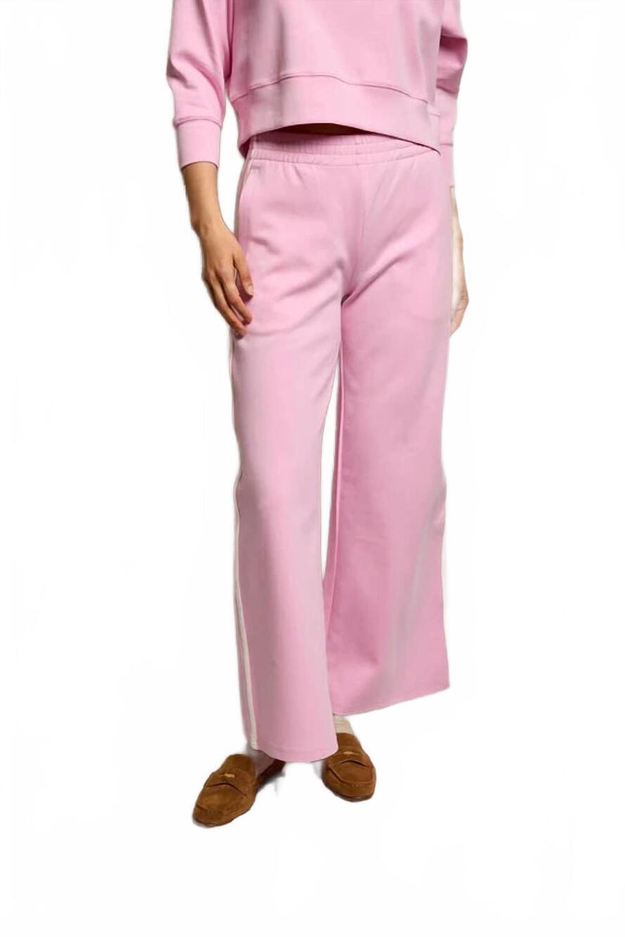 NEW PERFECTWHITETEE mikos travel wide leg pant with pockets in pink